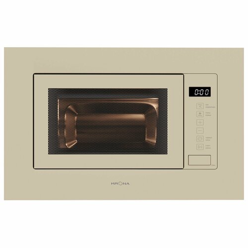 Встраиваемая микроволновая печь KRONA BRILLE 60 IV бежевый 20 л дисплей гриль 2559000₽