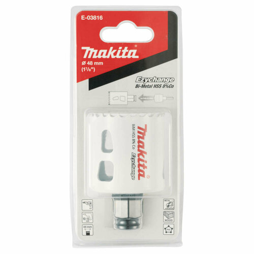 Коронка Makita BiM 48x44 мм Ezychange коронка твердосплавная makita 40x80 мм