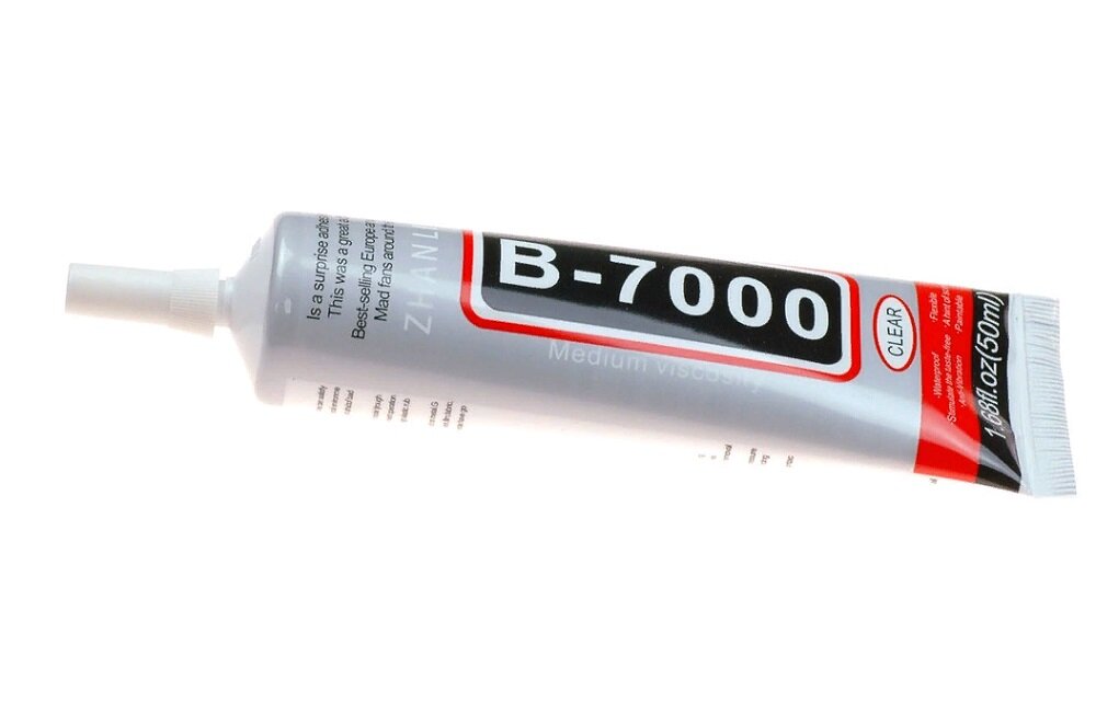 Клей герметик B-7000 для проклейки тачскринов, прозрачный, 3 мл.