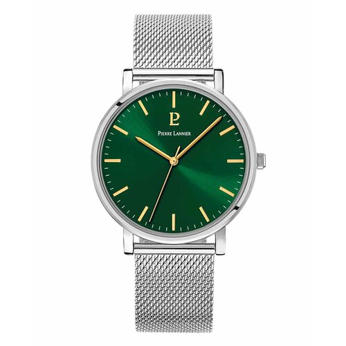 фото Наручные часы pierre lannier 386c171, зеленый, серебряный