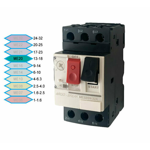 Автоматический выключатель защиты двигателя GV2ME20 [13-18]