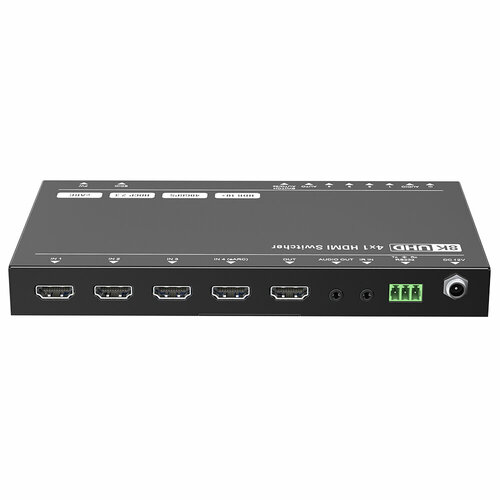 AV-BOX WUH4ARC-8K Коммутатор HDMI 2.1 8K 4 вх. x 1 вых, с обратным аудиоканалом (eARC) и управлением по RS232