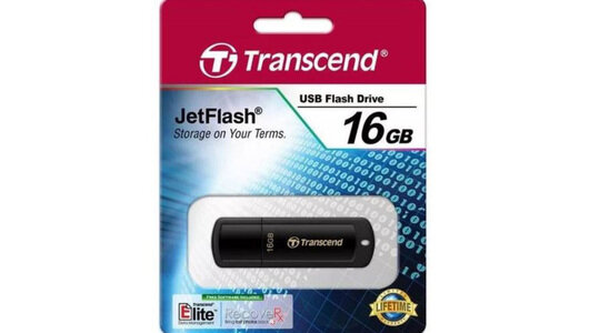 Флешка Transcend JetFlash 350 USB 2.0 16Gb черная (TS16GJF350) (К)