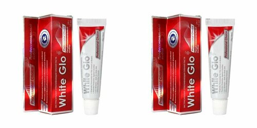 White Glo Зубная паста Professional, отбеливающая, профессиональный выбор, 100 гр, 2 шт