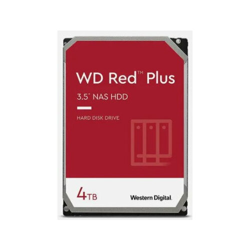 Жесткий диск 35 Western Digital WD Red Plus 4 ТБ SATA III 256 Mb 5400 rpm WD40EFPX 1677000₽