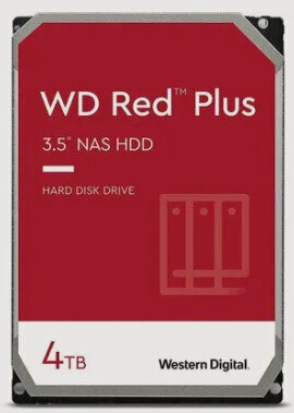 Изображение товара Жесткий диск 3.5" Western Digital WD Red Plus 4 ТБ, SATA III, 256 Mb, 5400 rpm (WD40EFPX)