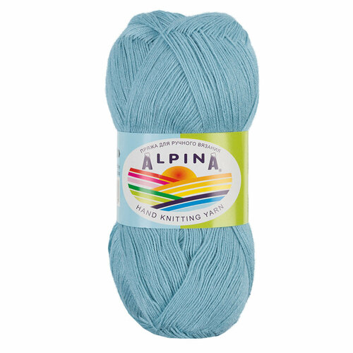 фото Пряжа alpina "viven" 100% бамбук 50 г 405 м №29 св. бирюзовый