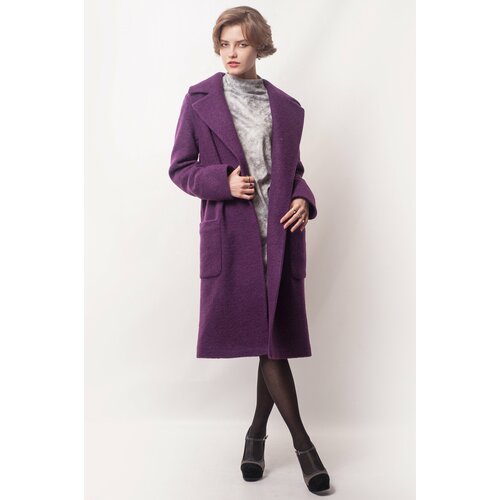 Пальто  MARGO, размер 48-50, лиловый, фуксия