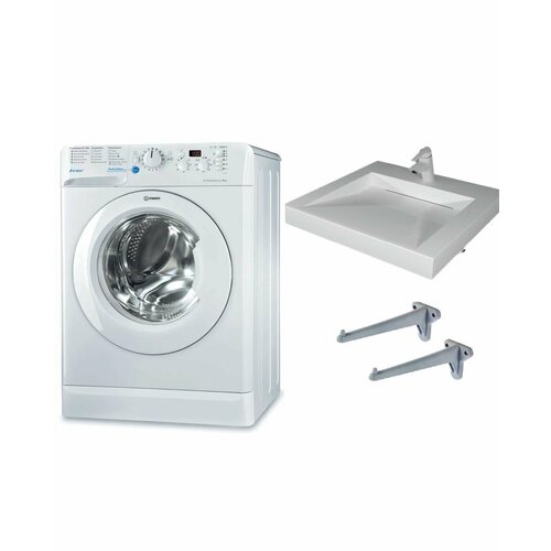 Стиральная машина Indesit BWSD 51051 и раковина Берта 55 3865000₽