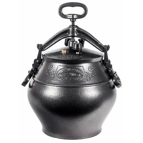 Казан алюминиевый Афганский SB, черный, 12 л + силиконовая прокладка