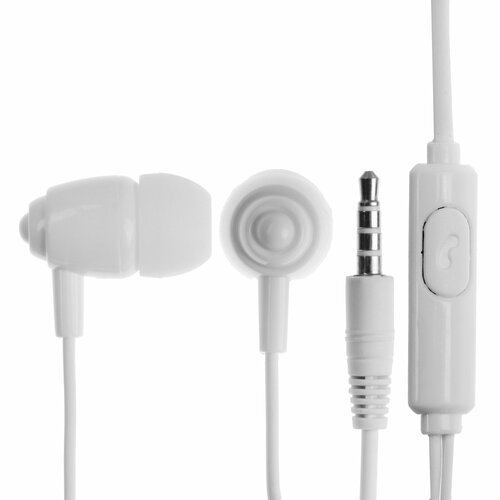 Наушники Perfeo ALTO-M вакуумные микрофон 104 дБ 32 Ом 35 мм 12 м белые 359₽