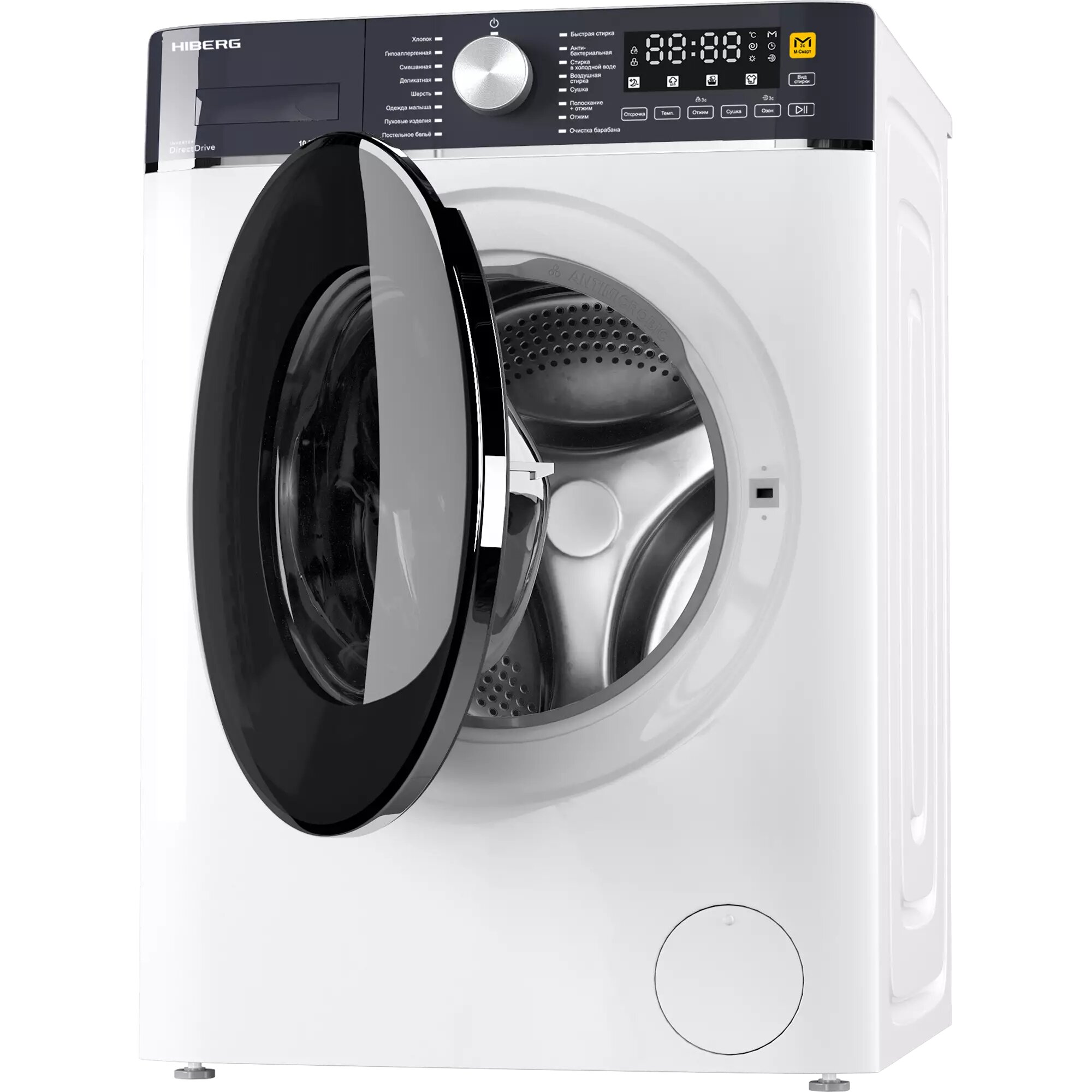 Стиральная машина Hiberg i-DDQ8-10614 W Steam, Inverter, с сушкой, белый