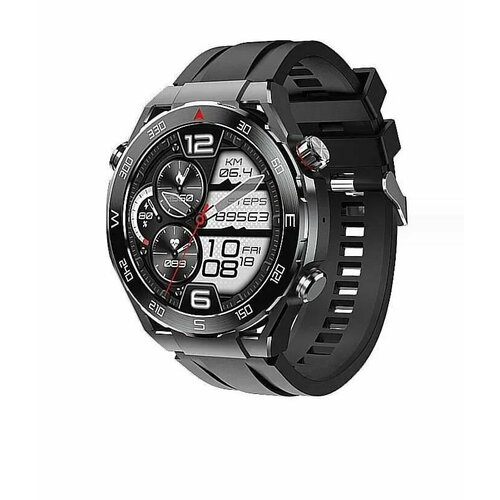 Умные смарт часы Smart Watch HW5 MAX 1.52 три ремешка в комплекте черный