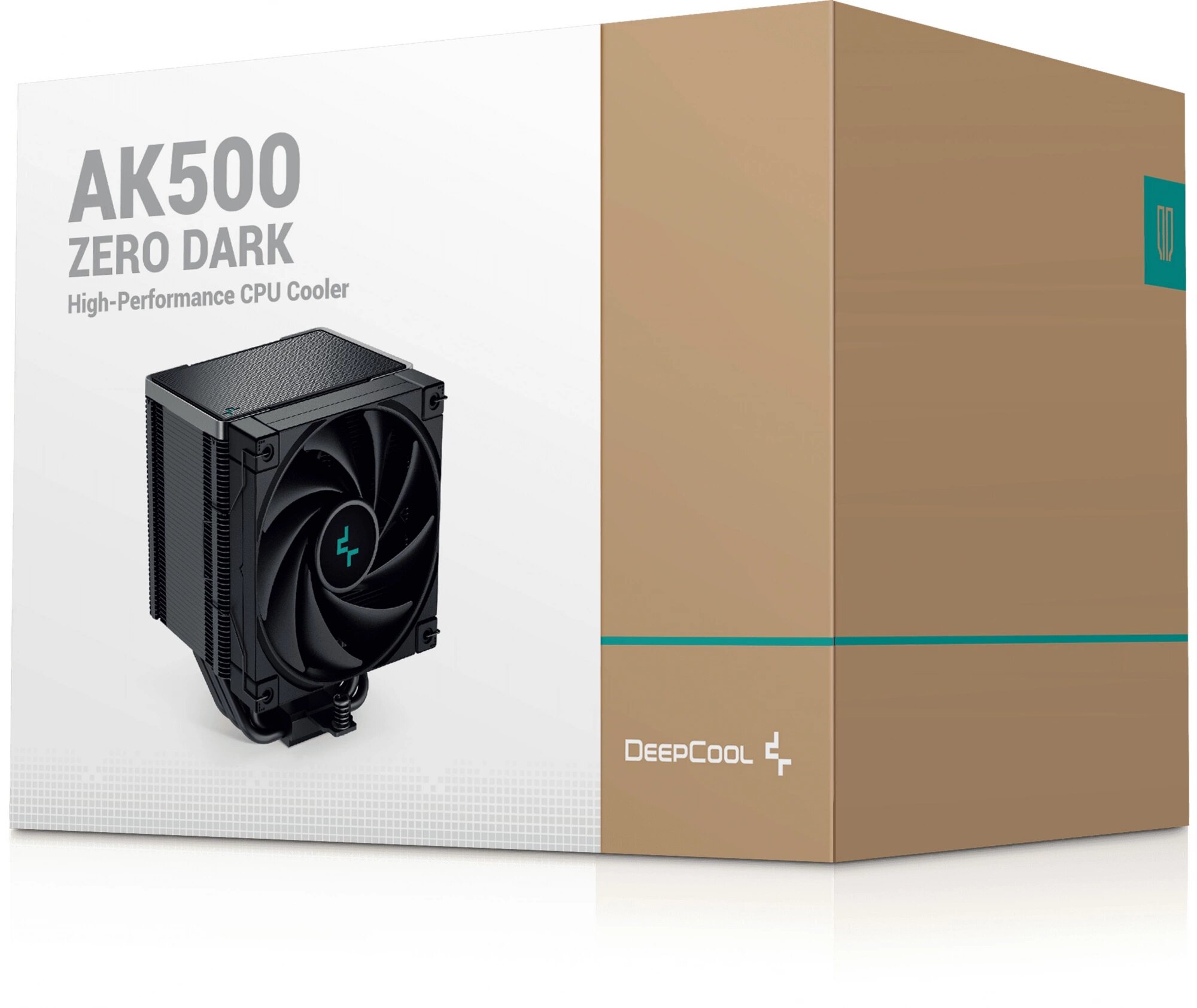 Кулер для процессора DEEPCOOL AK500 ZERO DARK LGA20XX/1700/1200/115X/AM5/AM4 (9шт/кор, TDP 240W, PWM, Fan 120mm, 5 тепл. Трубок, Copper Base, черный) RET (AK500 ZERO DARK) - фото №20