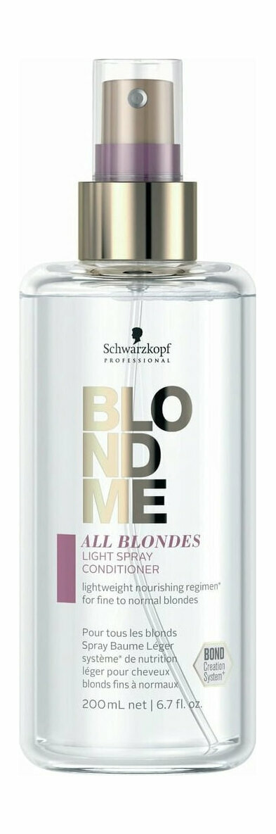 Спрей-кондиционер для тонких волос всех типов Schwarzkopf Professional BlondMe All Blondes Light Spray Conditioner