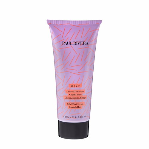 PAUL RIVERA WISH SILK EFFECT CREAM, 200 ML- Крем с шелковым эффектом для прямых волос с маслом жожоба и экстрактом манго, 200 мл