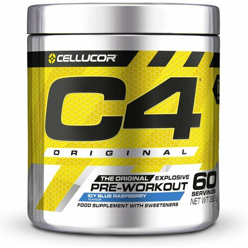 Cellucor Pre-Workout Original 390g Blue Raspberry предтренировочный комплекс be first aakg 2 1 strong 8000 малина 20 шт 8 г 20 шт 25 мл