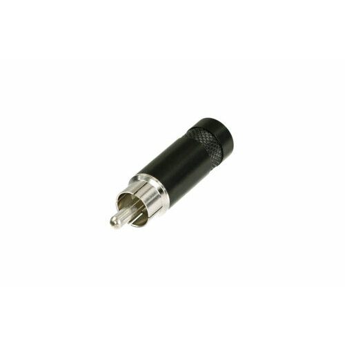 Rean NYS352B кабельный разъём RCA male, черненый корпус, для кабеля до 7.2мм