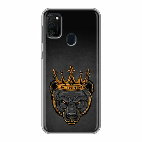 Дизайнерский силиконовый чехол для Samsung Galaxy M21 Король медведь дизайнерский силиконовый чехол для samsung galaxy m21 король лев