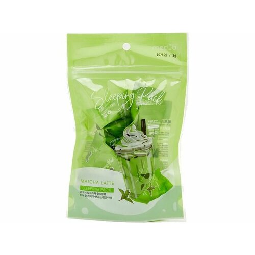 Набор ночных успокаивающих масок MEDB MATCHA LATTE SLEEPING PACK