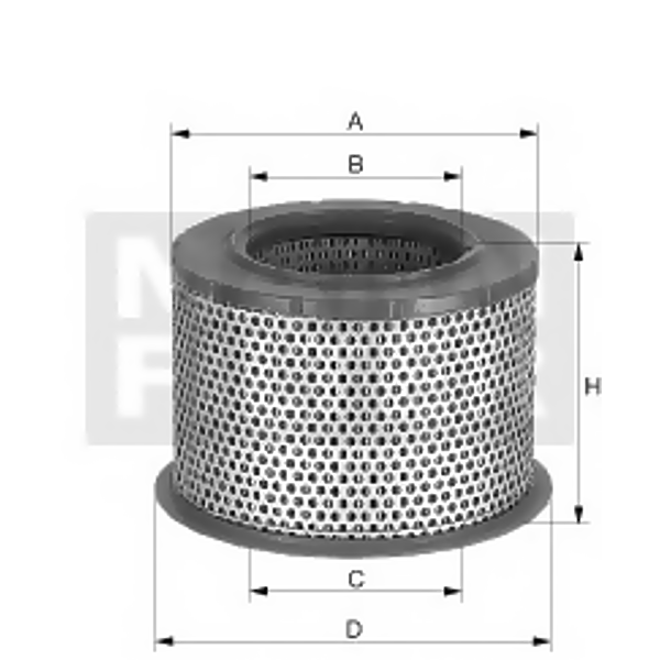 MANN-FILTER C2375 (50083040009) фильтр возд aerzener, bauer, blitz, rotorcomp, man