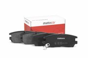 Колодки тормозные задние дисковые к-кт Metaco 3010-081