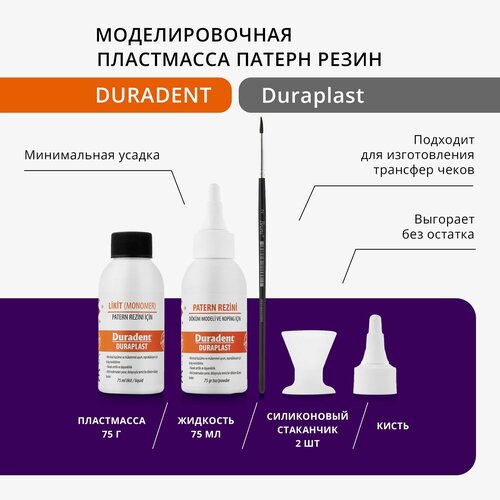   Duraplast Duradent pattern resin, 75+75