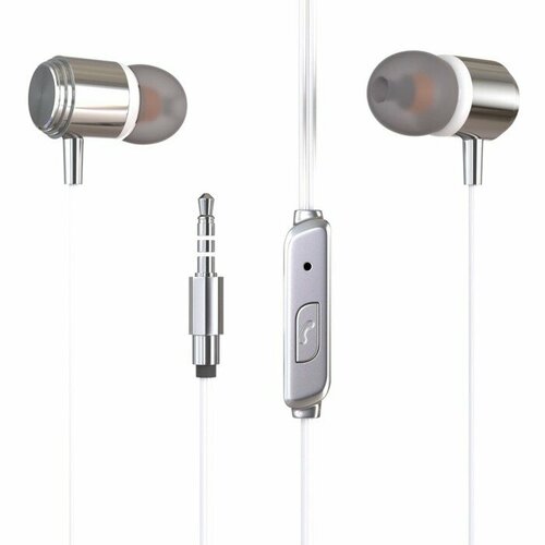 Наушники More choice G51 микрофон вакуумные 105 дБ 32 Ом 35 мм 12 м белые комплект из 6 шт 1783₽