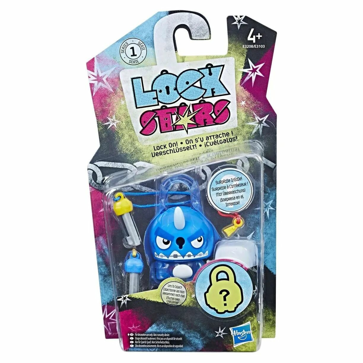 Hasbro Lockstar - Набор "Замочки с секретом" синяя акула, 1 шт