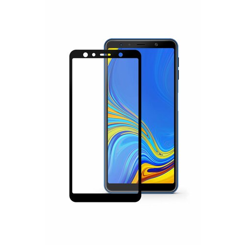 Защитное стекло Mobius для Samsung A7 2018 3D Full Cover (Black)