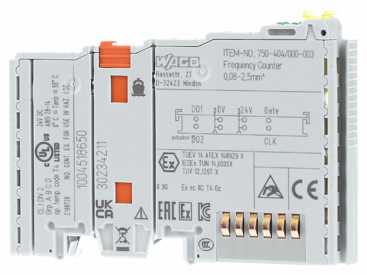 Функциональный/технологический модуль Fieldbus 750-404/000-003 – WAGO – 4045454429775