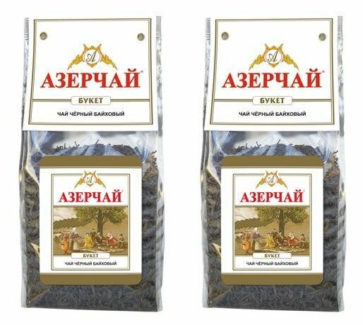 Азерчай Чай листовой Букет, черный байховый, 400 г, 2 шт