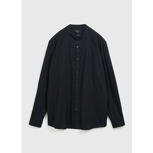Рубашка O'STIN, MS4681O02-99, размер L, черный рубашка cinque воротник стойка длинный рукав однотонная размер m синий