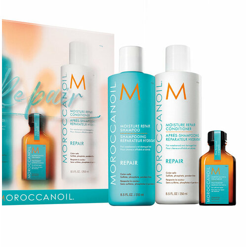 Весенний набор для восстановления волос REPAIR Moroccanoil