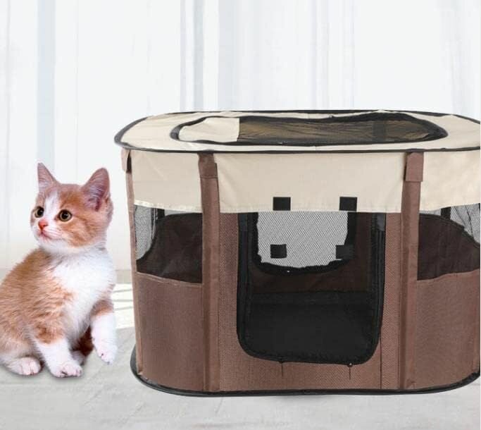 фото Домик вольер для домашних животных, складная палатка для щенков и котят М