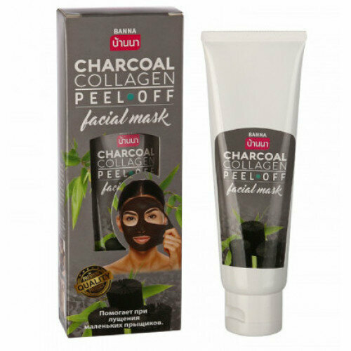 CHARCOAL COLLAGEN Peel-Of Facial Mask Banna Маска-плёнка для лица уголь И коллаген Банна 120 г 978₽