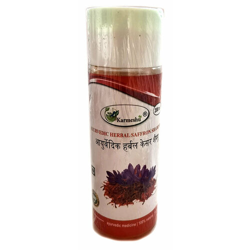 Ayurvedic Herbal SAFFRON Shampoo Karmeshu Аюрведический травяной шампунь С шафраном Кармешу 200 мл 704₽