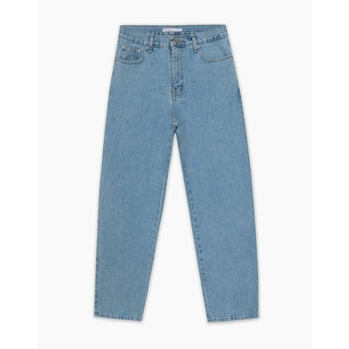 Джинсы мом Gloria Jeans, размер 42/170, голубой, синий джинсы мом размер 42 голубой синий