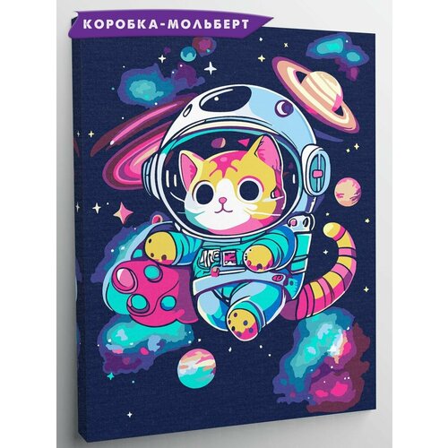 Картина по номерам Red Panda Кот покоритель космоса - p55335 30x40