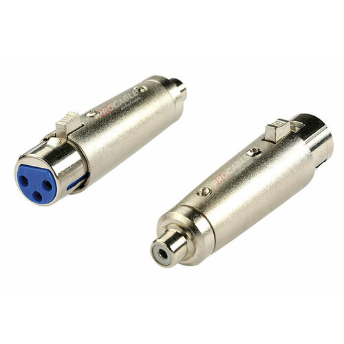 Переходник XLR (CANON) гнездо <--> RCA гнездо