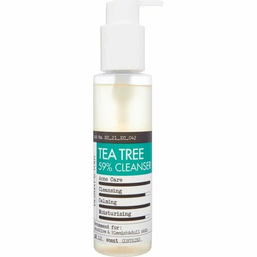 Derma Factory Очищающий гель для проблемной кожи с 59% чайного дерева Tea Tree 59% Gel Cleanser 150 мл. гель для умывания derma factory tea tree 59% gel cleanser 150 мл