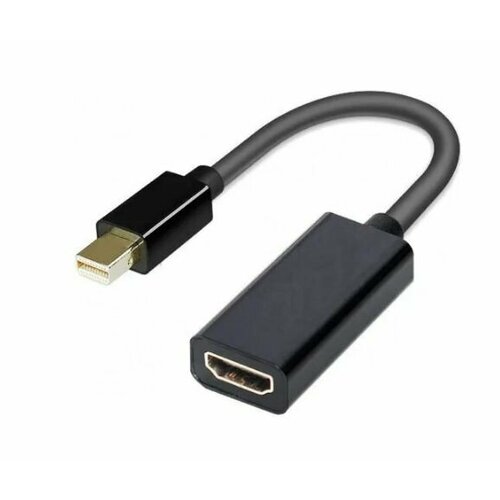 Кабель переходник / адаптер Mini DispayPort - HDMI, 4K, 0.20 м, черный кабель thunderbolt mini displayport 4k hdmi ugreen 3 метра