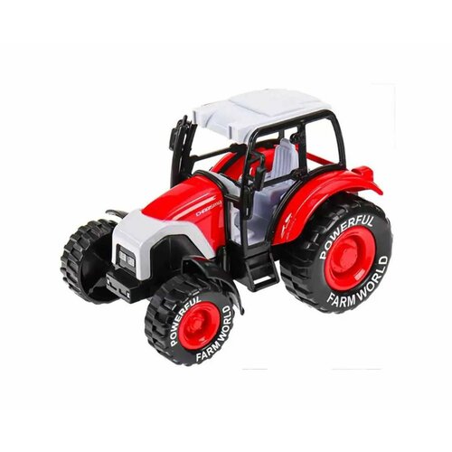 Машинка игрушечная - WB 955-52-2 Трактор, 14.5 см, красная, инерционная, 1 шт машинка красная инерционная
