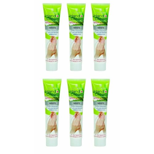 Belle Jardin Крем для рук и ногтей White с экстрактом Алоэ-Вера и лимона отбеливающая 125 мл 6 шт 1363₽