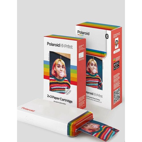 Карманный фотопринтер Polaroid Hi-Print 2x3 комплект с фотобумагой 20 листов 2359000₽