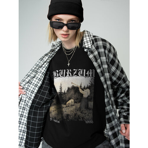 футболка мужская burzum aske размер m 46 48 black metal merch Футболка NOT TODAY, размер XS-S, черный