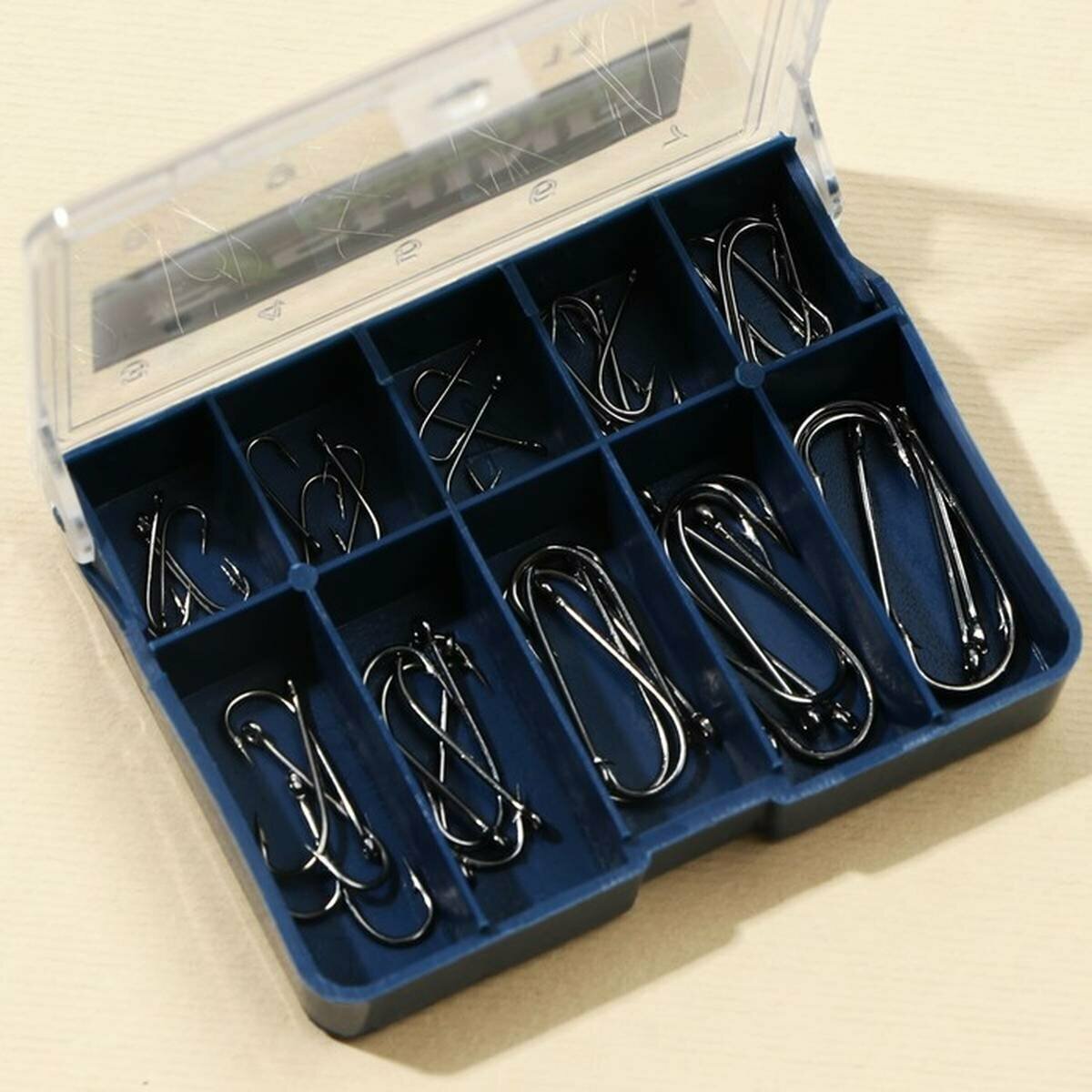 Набор крючков Fishing hook set, 50 шт, 4,8 х 6 см, 1 набор