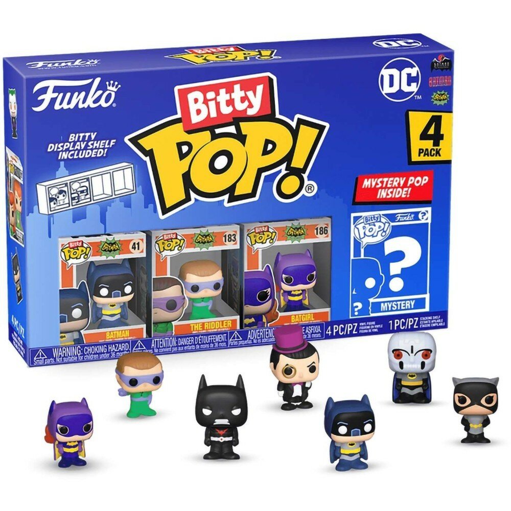 Набор фигурок Funko DC Comics - Bitty POP! - Batman / The Riddler / Batgirl / Mystery 71314