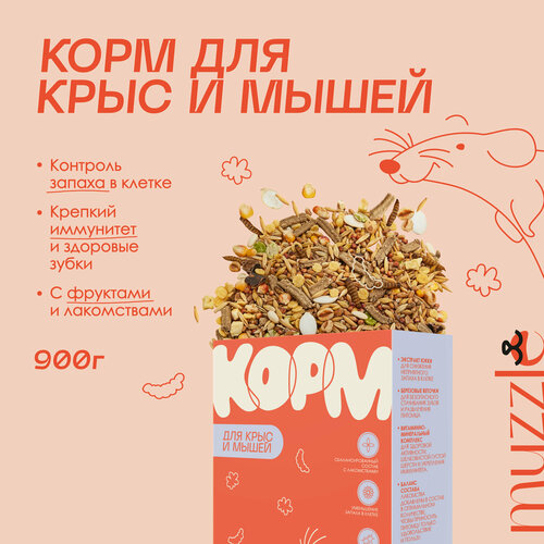 Корм для крыс и мышей Muzzle pet care 389₽
