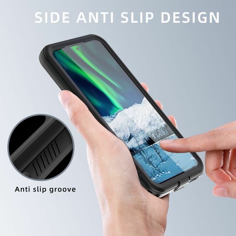 Водонепроницаемый чехол MyPads для Samsung Galaxy S22, IP68 Waterproof Shockproof Case, Черный